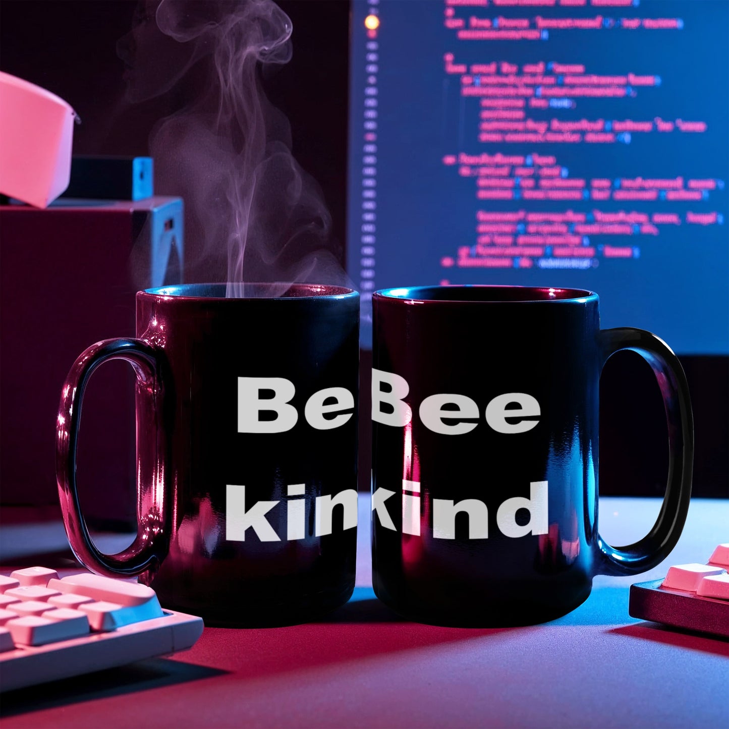 Beekeeper Gift Coffee mug, Bee Kind - Black Coffee Mug 11 oz