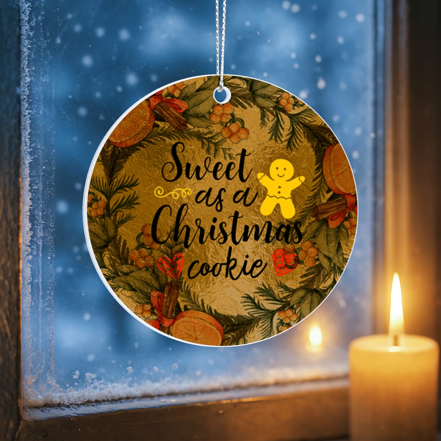 Sweet As A Christmas Cookie, Christmas Tree Decoration, Gift for Children, Happy for Son, Daughter, Teen