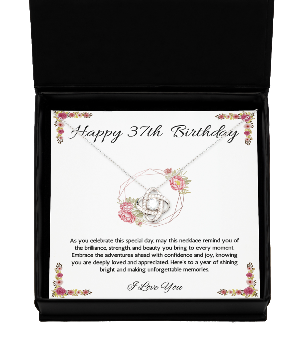 37th Birthday Girl Gift Necklace, 37th Birthday Gift Jewelry, Turning 37, necklace For Wife, Daughter, Birthday Gift Necklace For 37 Year Old