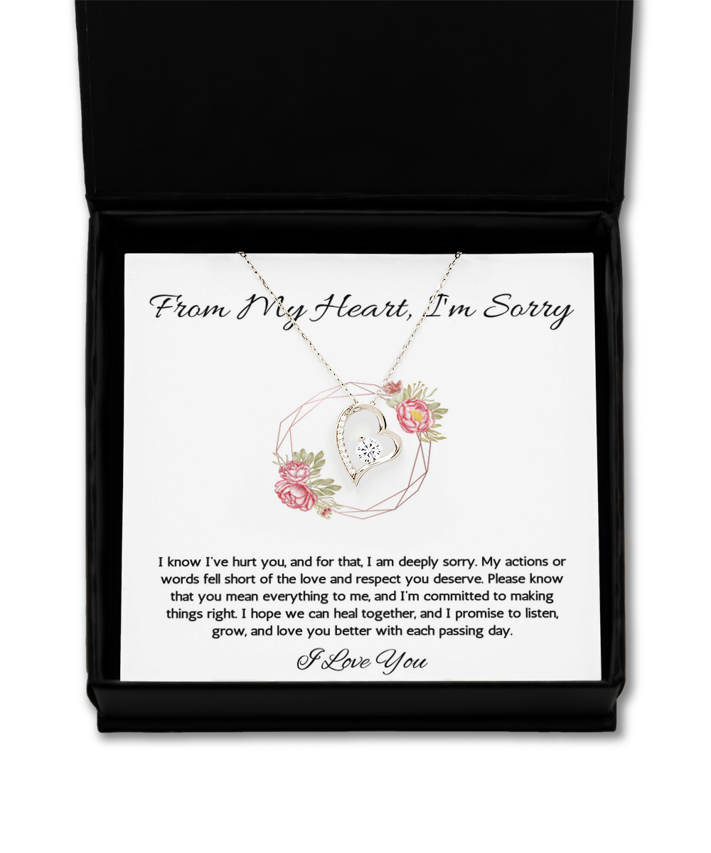 Sorry Gift Necklace, Apology Gift Necklace for Partner, Sorry Gift for Wife, Gift from Husband, Partner, I'm Sorry Gift for Wife