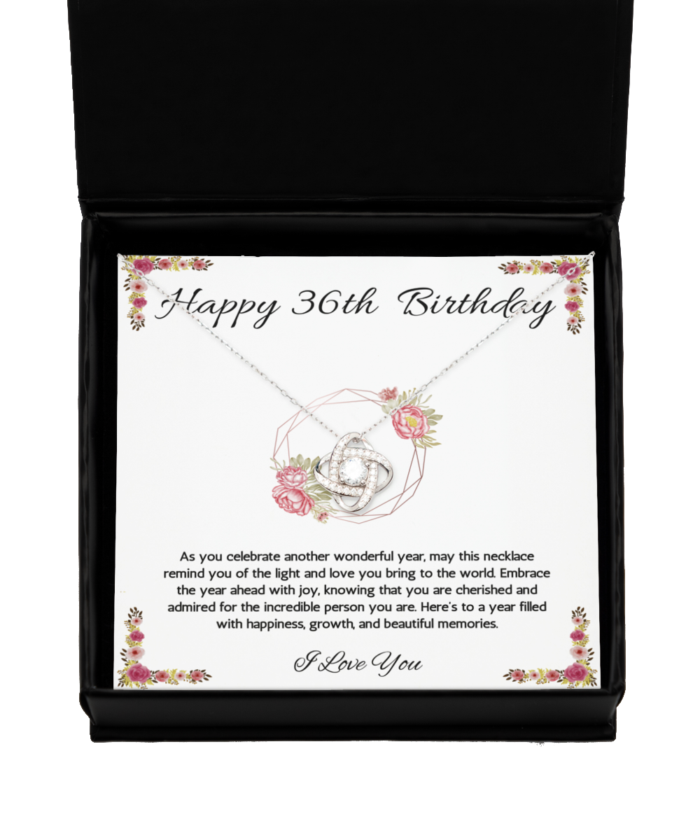 36th Birthday Girl Gift Necklace, 36th Birthday Gift Jewelry, Turning 36, necklace For Wife, Daughter, Birthday Gift Necklace For 36 Year Old