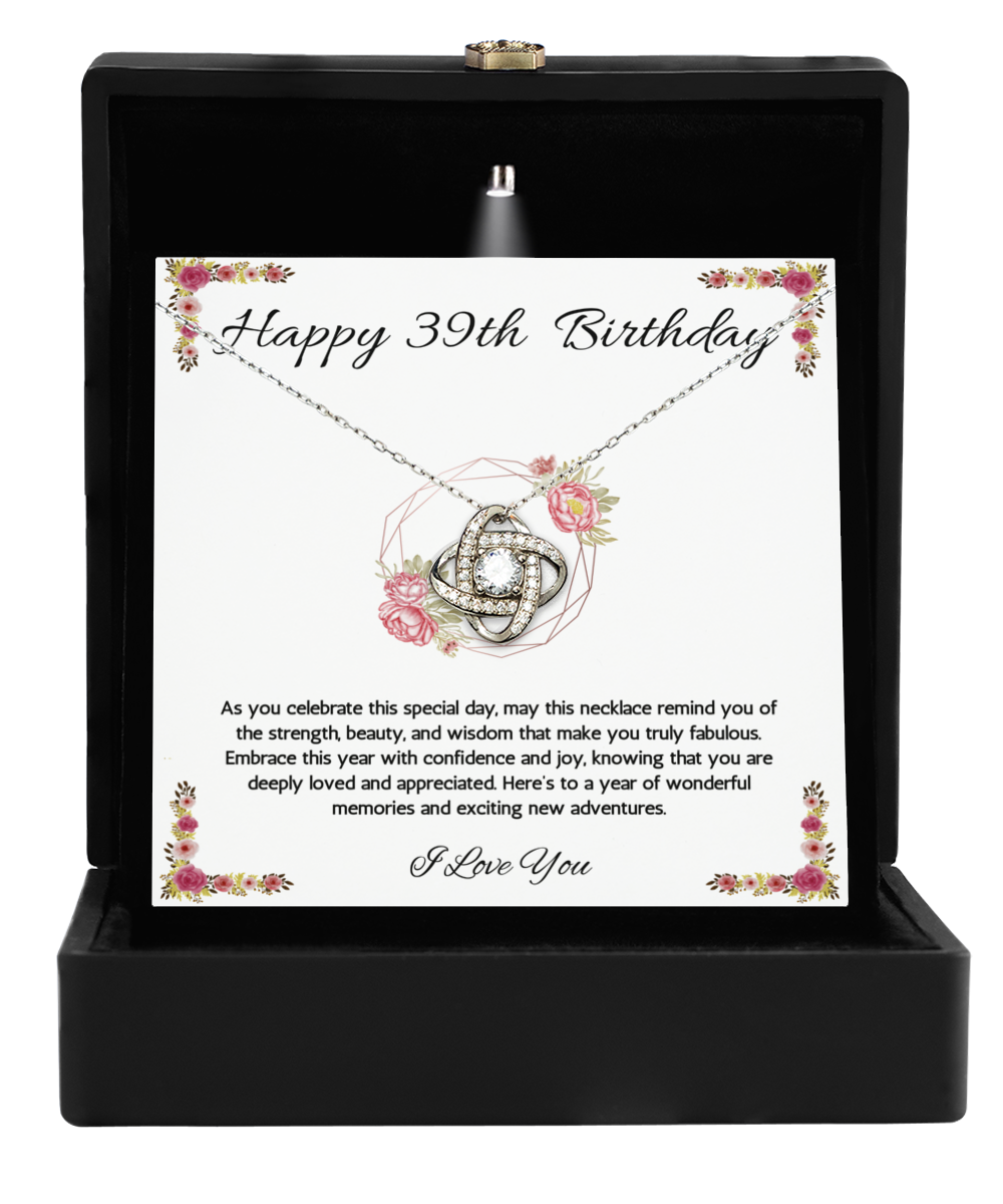 39th Birthday Girl Gift Necklace, 39th Birthday Gift Jewelry, Turning 39, necklace For Wife, Daughter, Birthday Gift Necklace For 39 Year Old