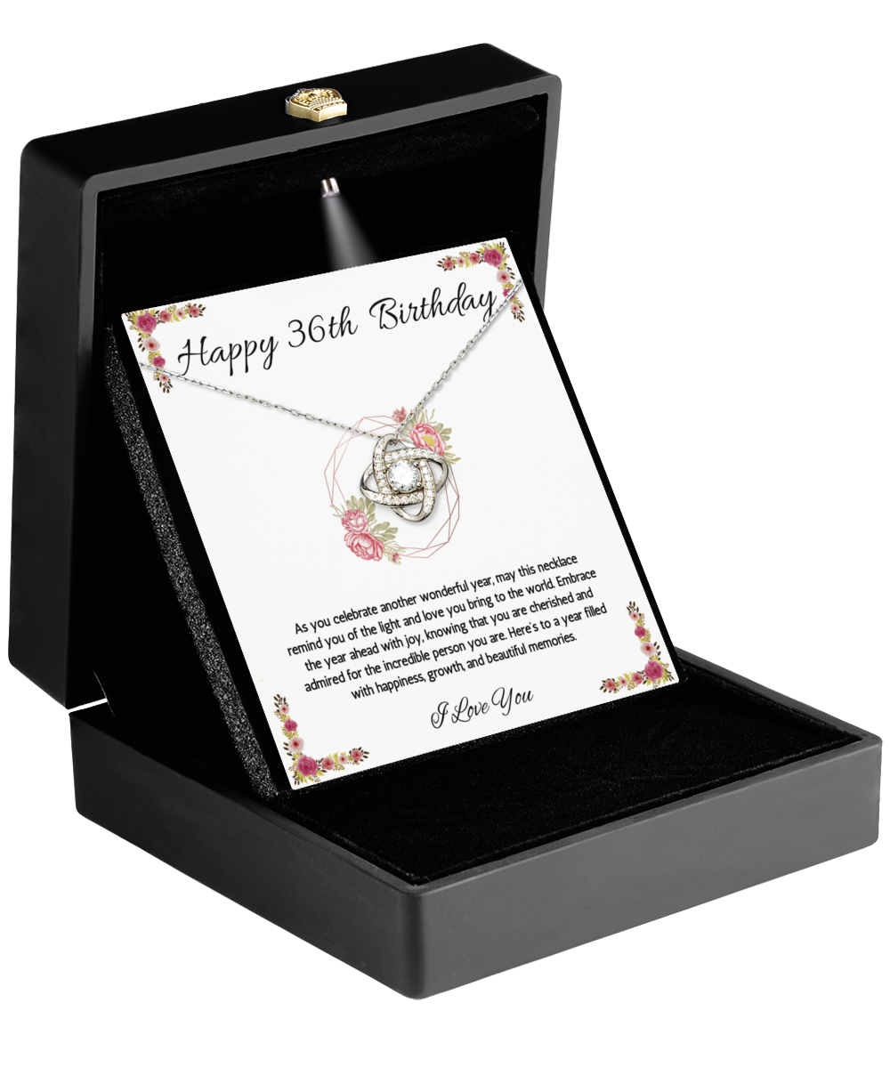 36th Birthday Girl Gift Necklace, 36th Birthday Gift Jewelry, Turning 36, necklace For Wife, Daughter, Birthday Gift Necklace For 36 Year Old