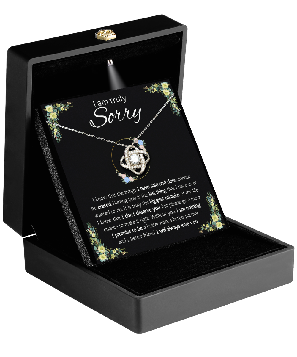I'm Sorry Gift for Her, Apology Gifts for Her, I Love You, I'm Sorry Gift Necklace, Sorry, Forgiveness Necklace With Message Card