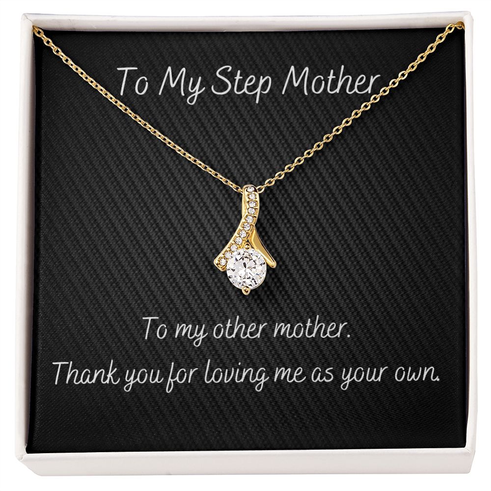 Stepmother Gift Necklace, Birthday Gift Necklace, Mothers Day Gift Necklace, Gift From Step Daughter, Step Son, Gift For Stepmother