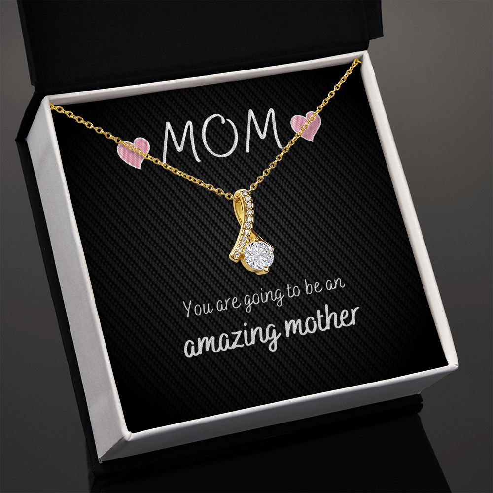 Mom Gift Necklace, To Be Mom Gift Necklace, Pregnancy Reveal Gift Necklace For Mom, Gift From Children, To Be Mom Gift Necklace, New Mom Gift Necklace