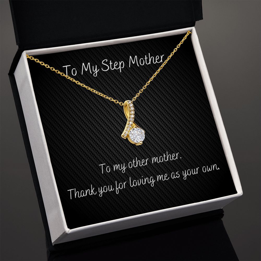 Stepmother Gift Necklace, Birthday Gift Necklace, Mothers Day Gift Necklace, Gift From Step Daughter, Step Son, Gift For Stepmother