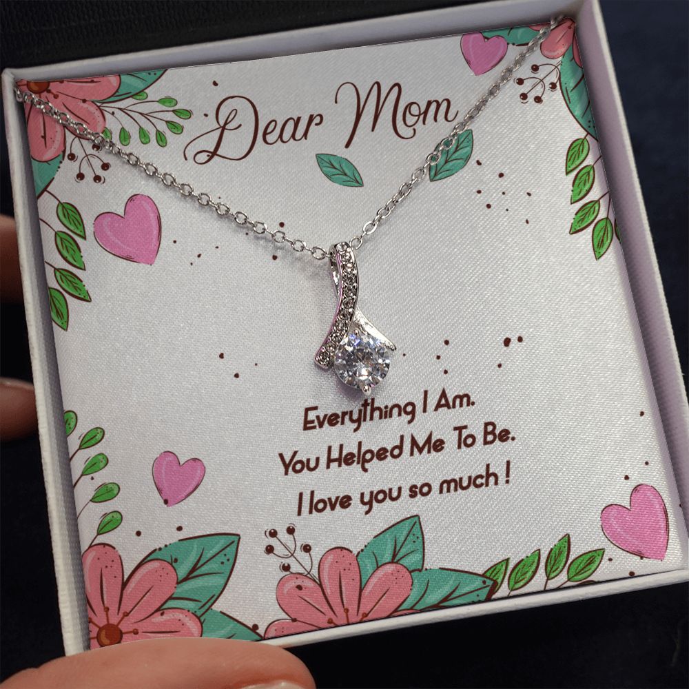 Necklace Gift for Mom -Message Card Birthday Gifts for Best Mom - Jewelry Mom Gifts for Mothers Day