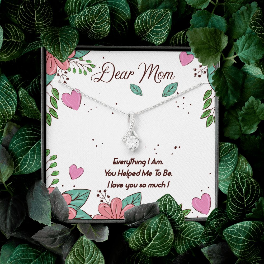 Necklace Gift for Mom -Message Card Birthday Gifts for Best Mom - Jewelry Mom Gifts for Mothers Day