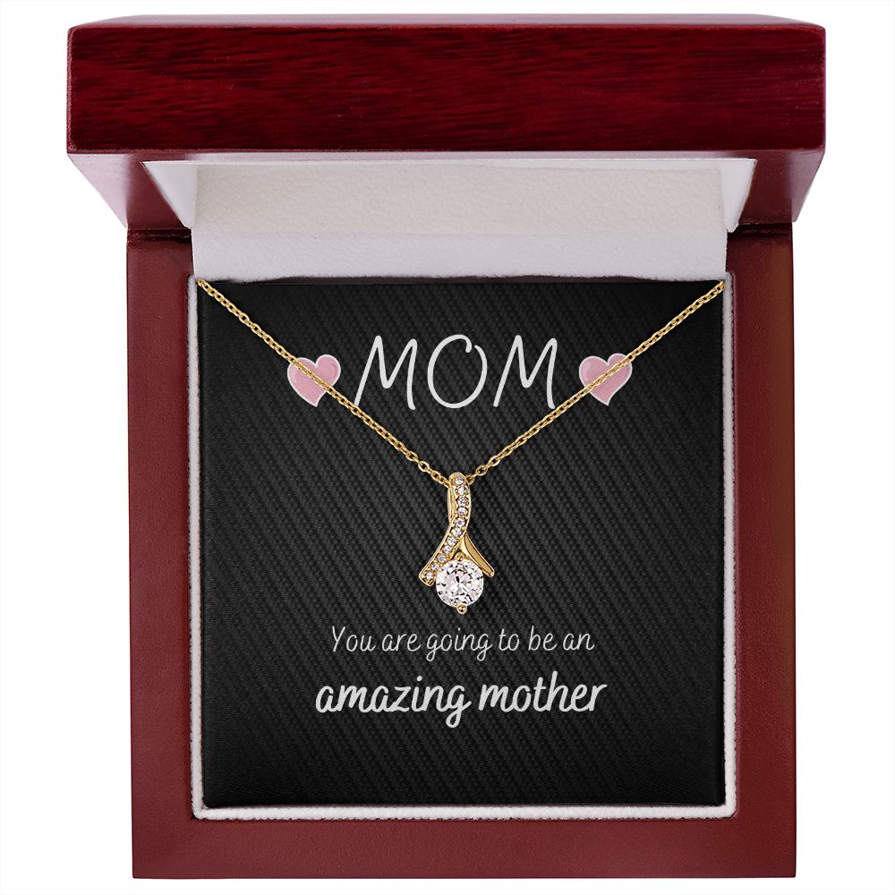 Mom Gift Necklace, To Be Mom Gift Necklace, Pregnancy Reveal Gift Necklace For Mom, Gift From Children, To Be Mom Gift Necklace, New Mom Gift Necklace