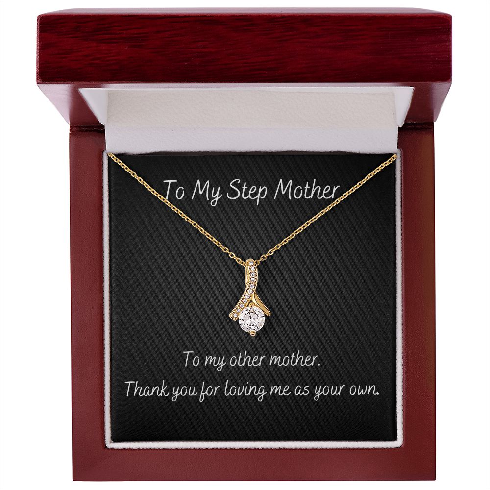 Stepmother Gift Necklace, Birthday Gift Necklace, Mothers Day Gift Necklace, Gift From Step Daughter, Step Son, Gift For Stepmother
