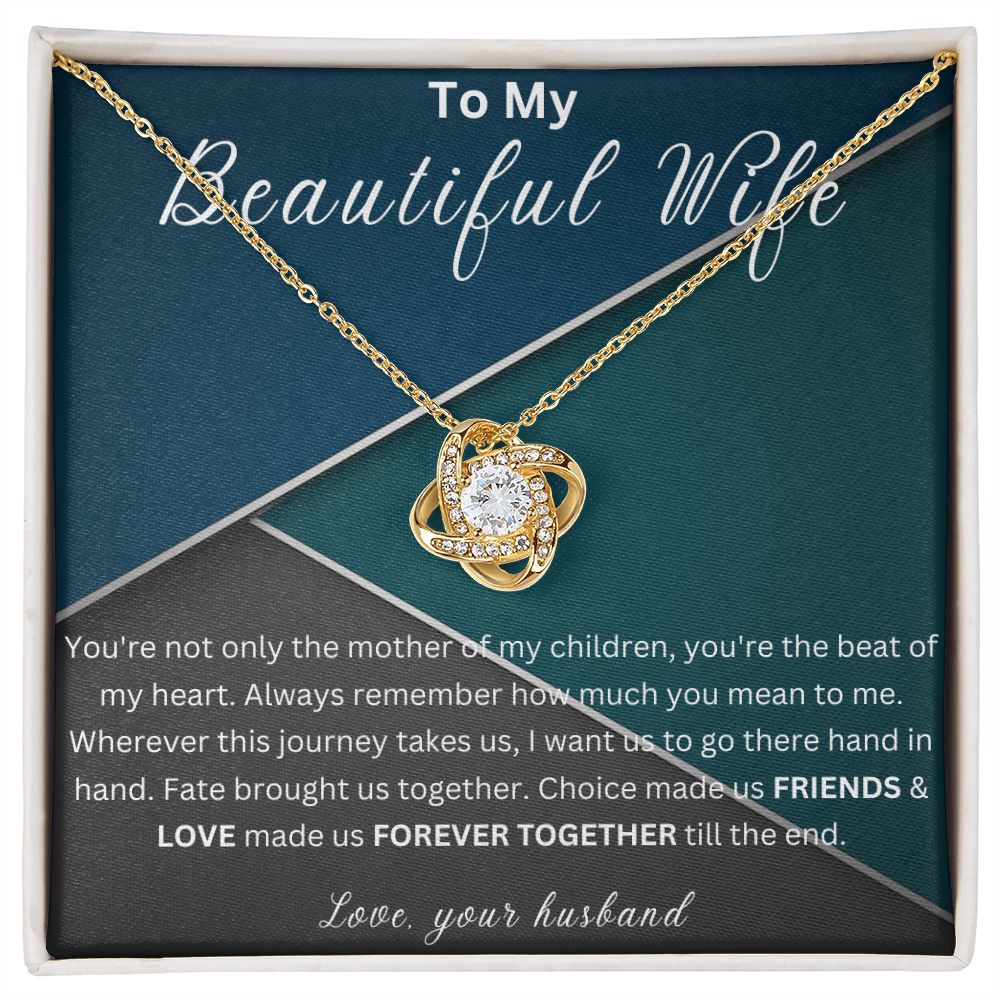 Wife Gift Necklace, To My Beautiful wife Gift Necklace, Birthday Gift Necklace For Wife , Anniversary Gift Necklace for Wife, Gift From husband