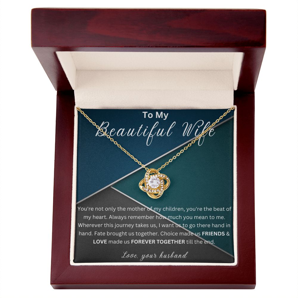 Wife Gift Necklace, To My Beautiful wife Gift Necklace, Birthday Gift Necklace For Wife , Anniversary Gift Necklace for Wife, Gift From husband