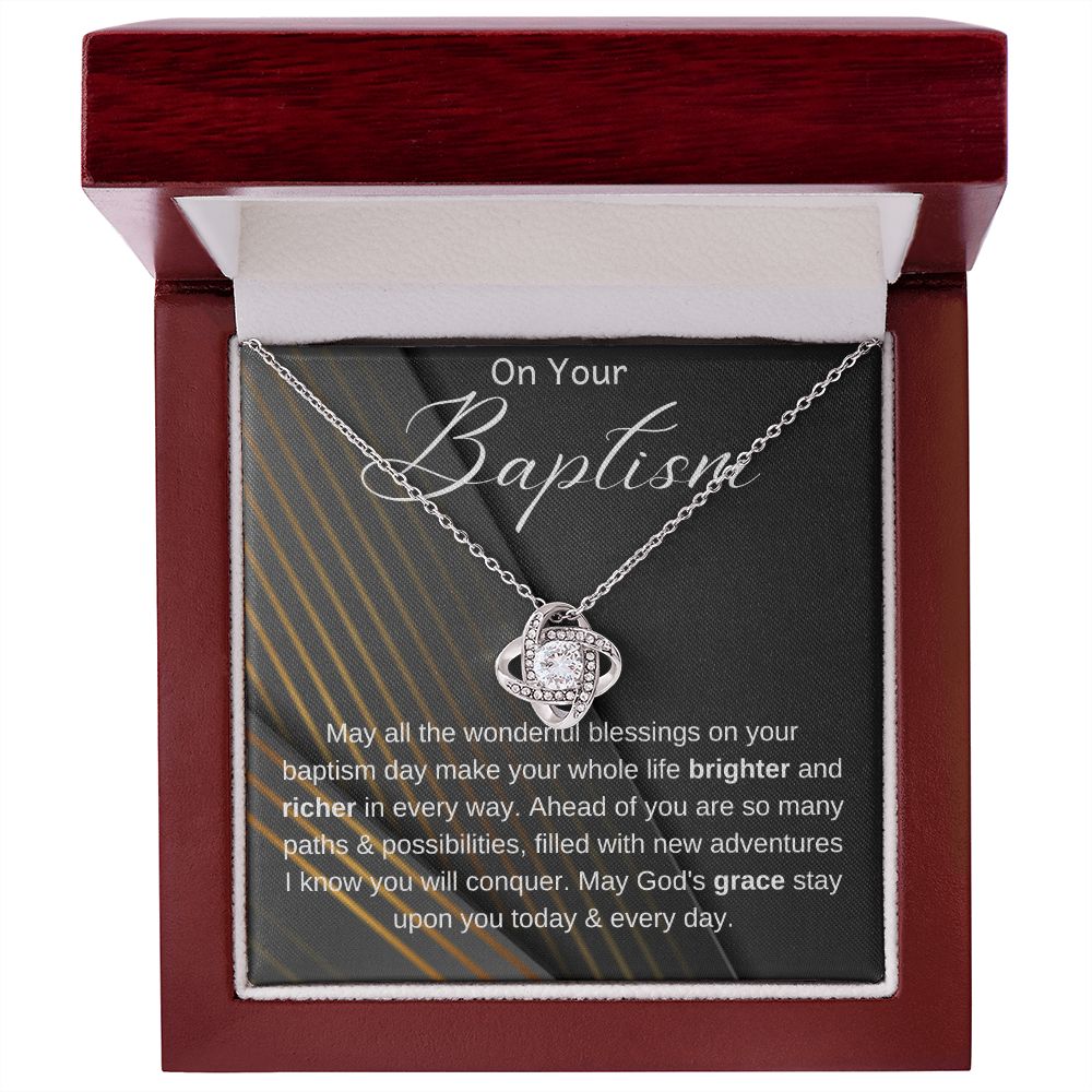 Baptism Gift, Baptism Gift Necklace, Adult Baptism Gift Necklace, Baptism Keepsake, LDS Gift, Baptism Jewelry, On Your Baptism Gift Necklace