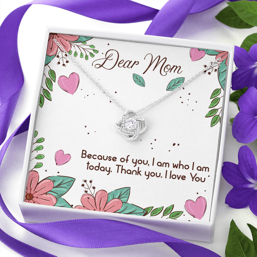 Mom Birthday Gift Necklace, Dear Mom, Mothers Day Gift Necklace, Gift From Son, Daughter, Love You Mom, Gift Necklace For Mom