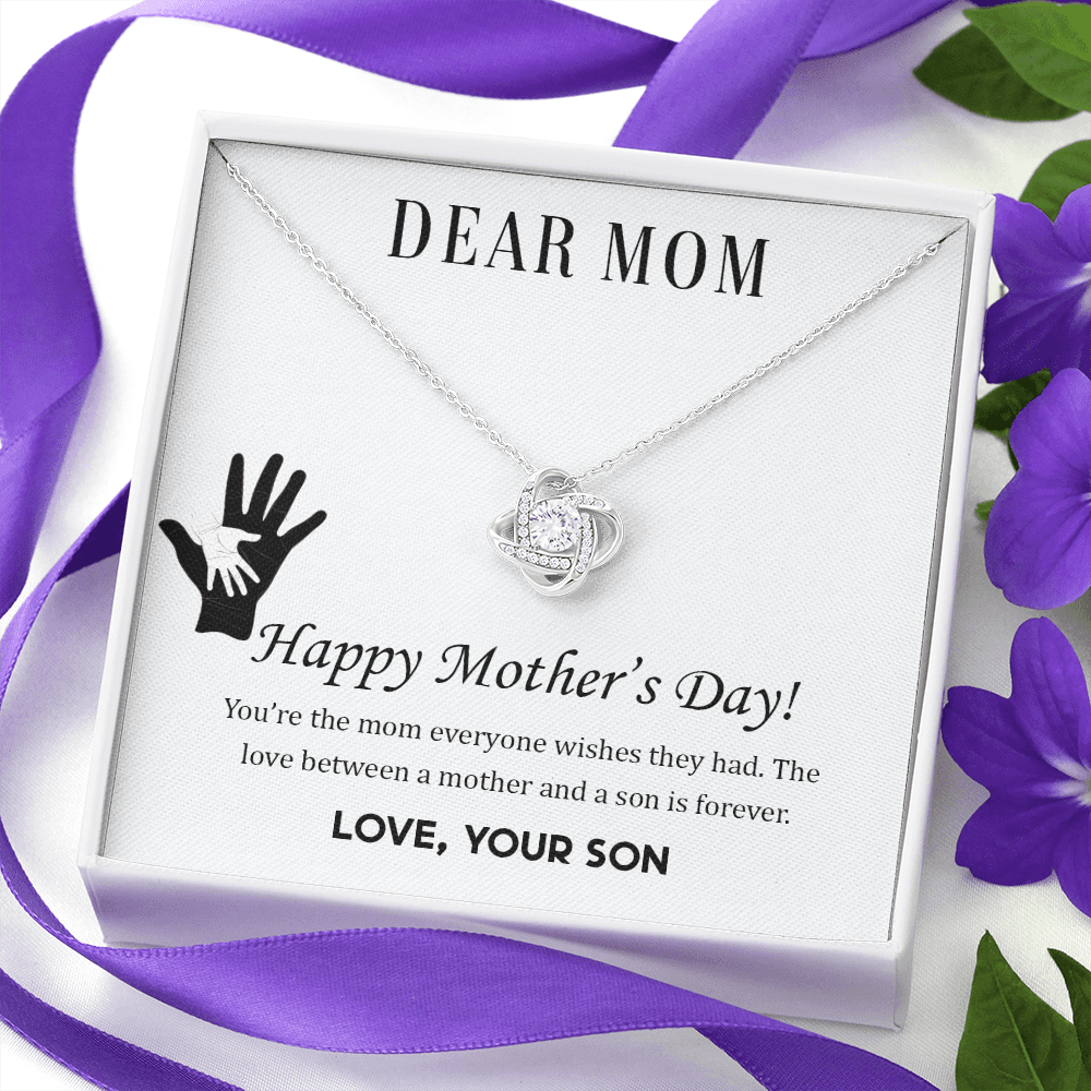 Love Between Mother And Son Forever, Mother Day Gift Necklace From Son, Loving Son Gift Necklace For Mom, Moms Gift For Mothers Day