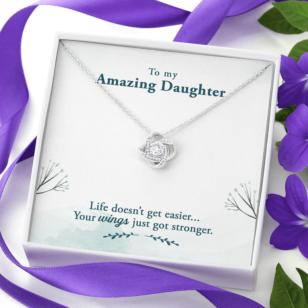 To My Amazing Daughter Gift Necklace, Birthday Gift Necklace For Daughter, Appreciation Gift Necklace,  From Dad, Mom