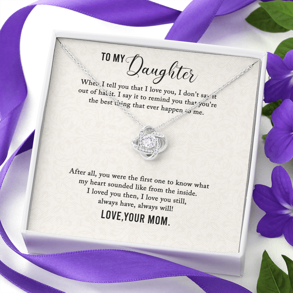 Gift Necklace For Daughter, From Loving Mom, Birthday Gift Necklace, Daughter Gift Necklace, Mother Gift for Daughter