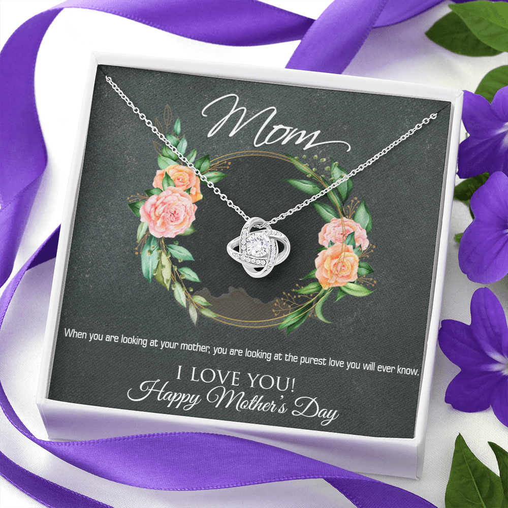 Mothers Day Gift Necklace, Happy Mothers Day, Gift Necklace For Mothers Day, Gift From Son, Daughter, Love You Mom, Loving Mom Gift Necklace