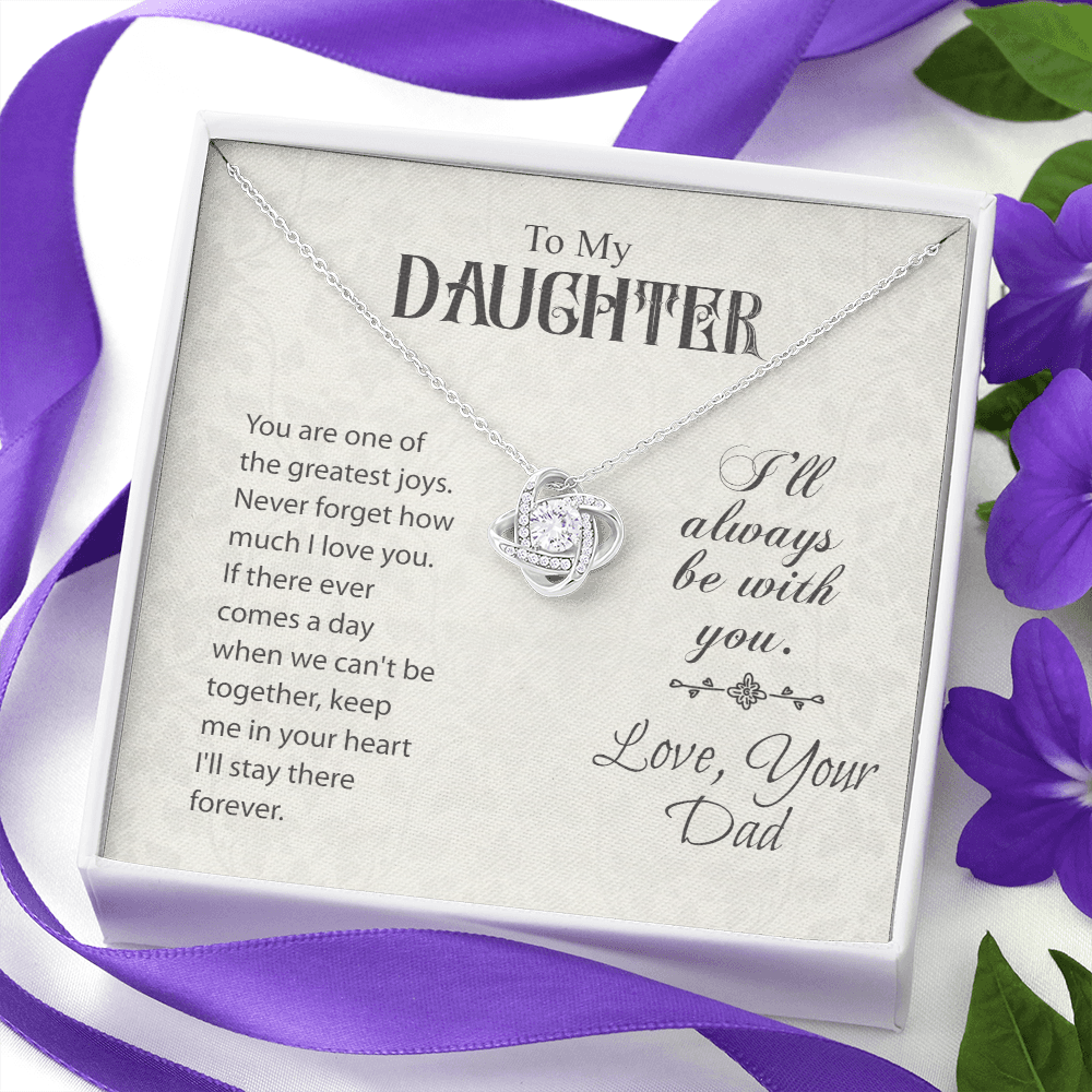 To My Daughter Gift Necklace, Gift Necklace From Dad, Daughter Gift Necklace, Birthday Gift Necklace From Father, To Daughter