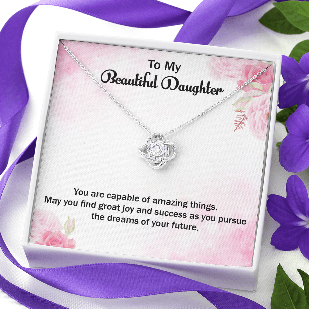 Daughter Appreciation Gift Necklace, Daughter Gift Necklace, Birthday Gift Necklace For Daughter, Gift From Dad, Mom