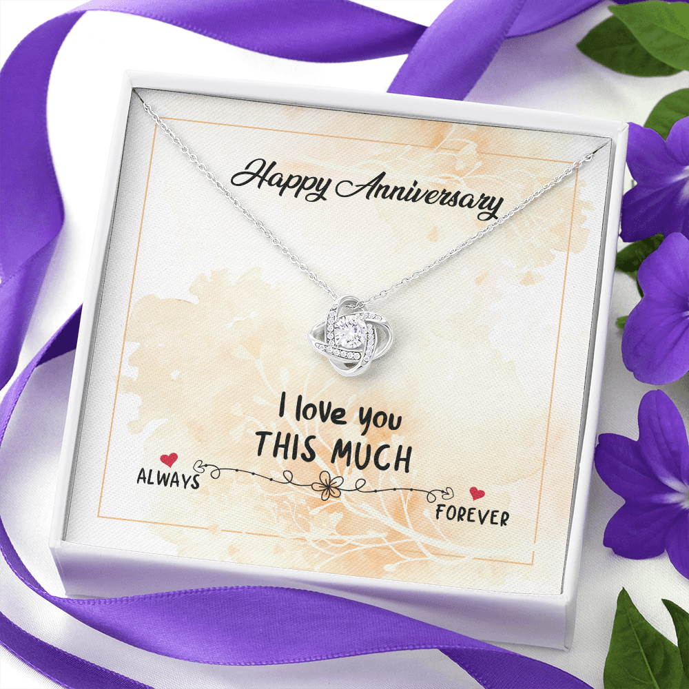 Anniversary Gift Necklace For Wife,Love You Forever And Always, Wedding Anniversary Gift Necklace, Gift For Wife, From Husband