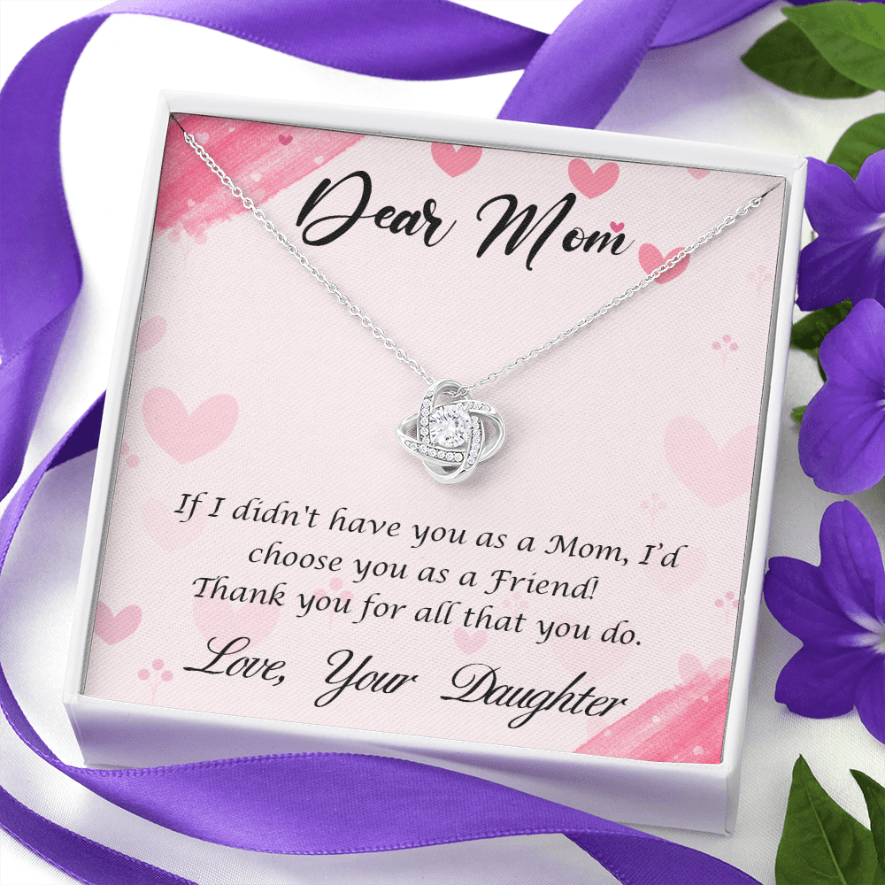 Moms Gift Necklace, Mother Day Gift Necklace From Daughter, Birthday Gift Necklace For Mom, Gift from Loving Daughter