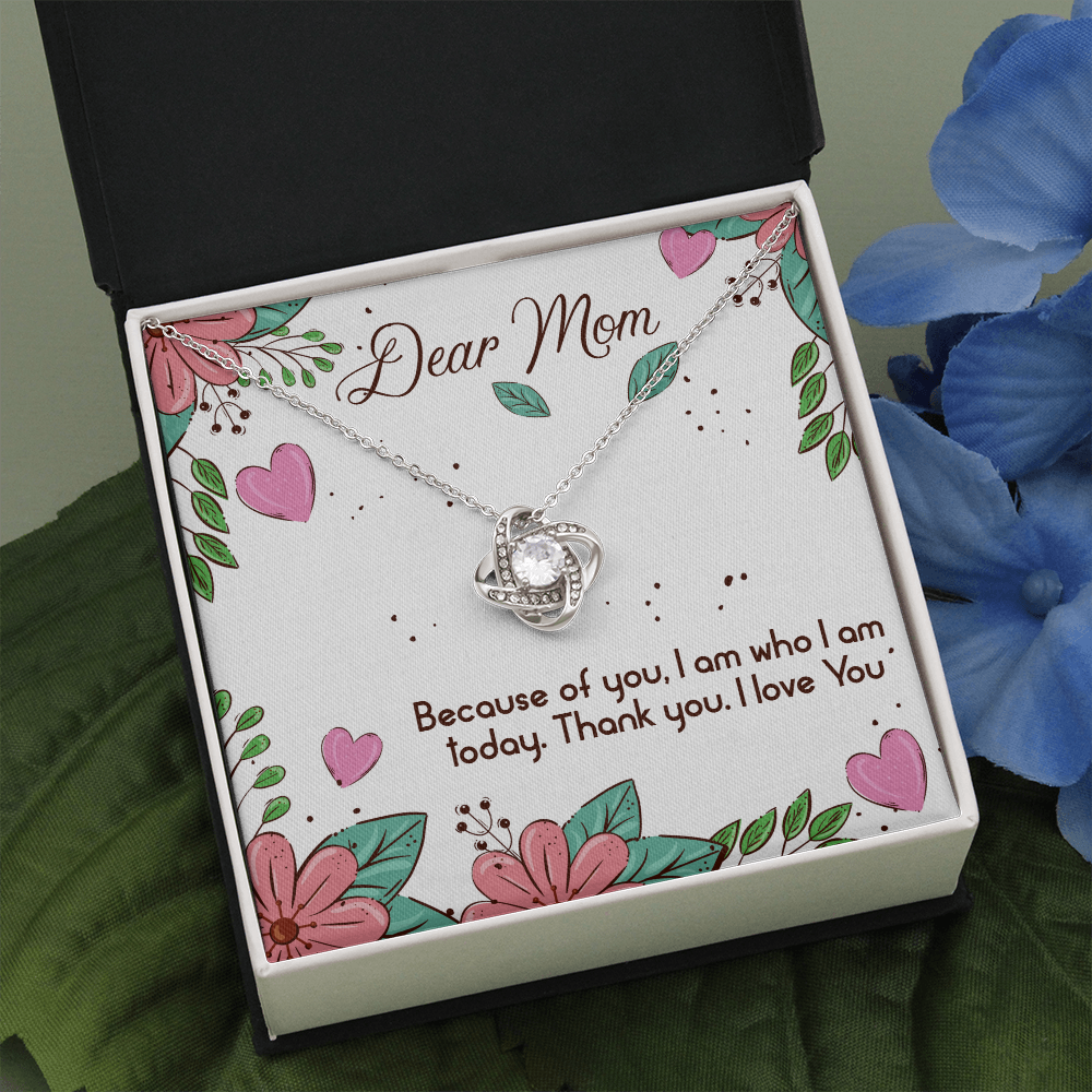Mom Birthday Gift Necklace, Dear Mom, Mothers Day Gift Necklace, Gift From Son, Daughter, Love You Mom, Gift Necklace For Mom