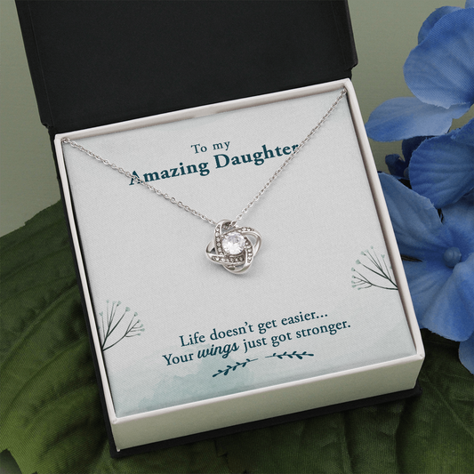 To My Amazing Daughter Gift Necklace, Birthday Gift Necklace For Daughter, Appreciation Gift Necklace,  From Dad, Mom