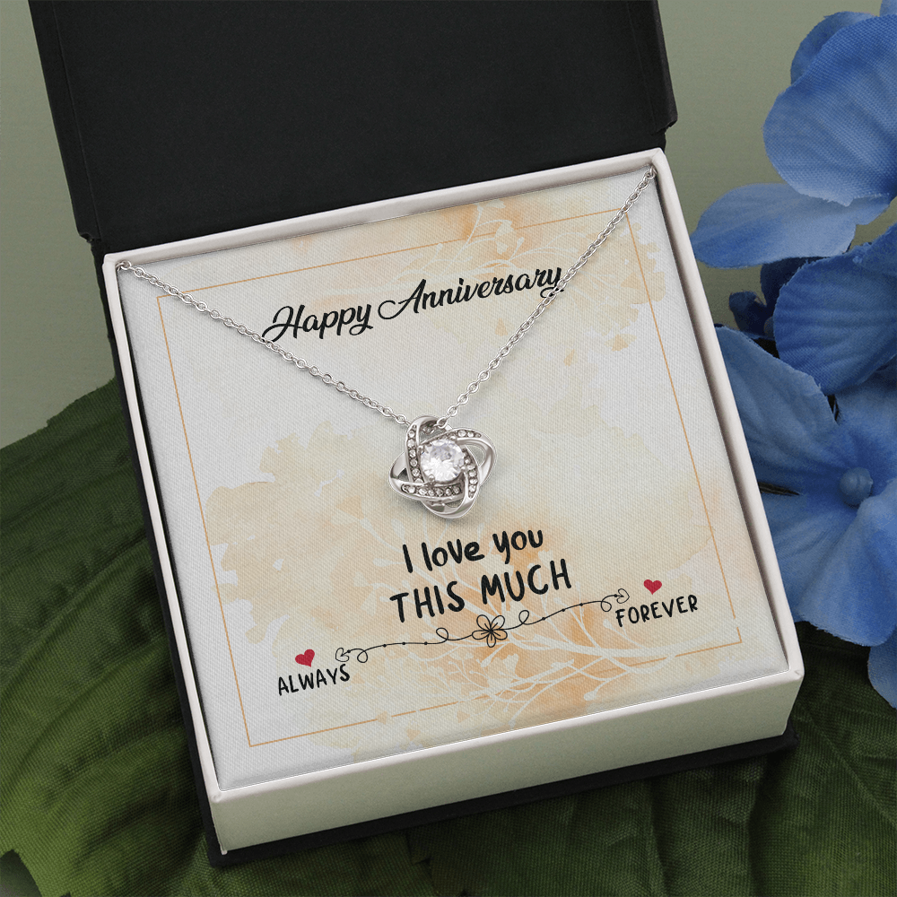 Anniversary Gift Necklace For Wife,Love You Forever And Always, Wedding Anniversary Gift Necklace, Gift For Wife, From Husband