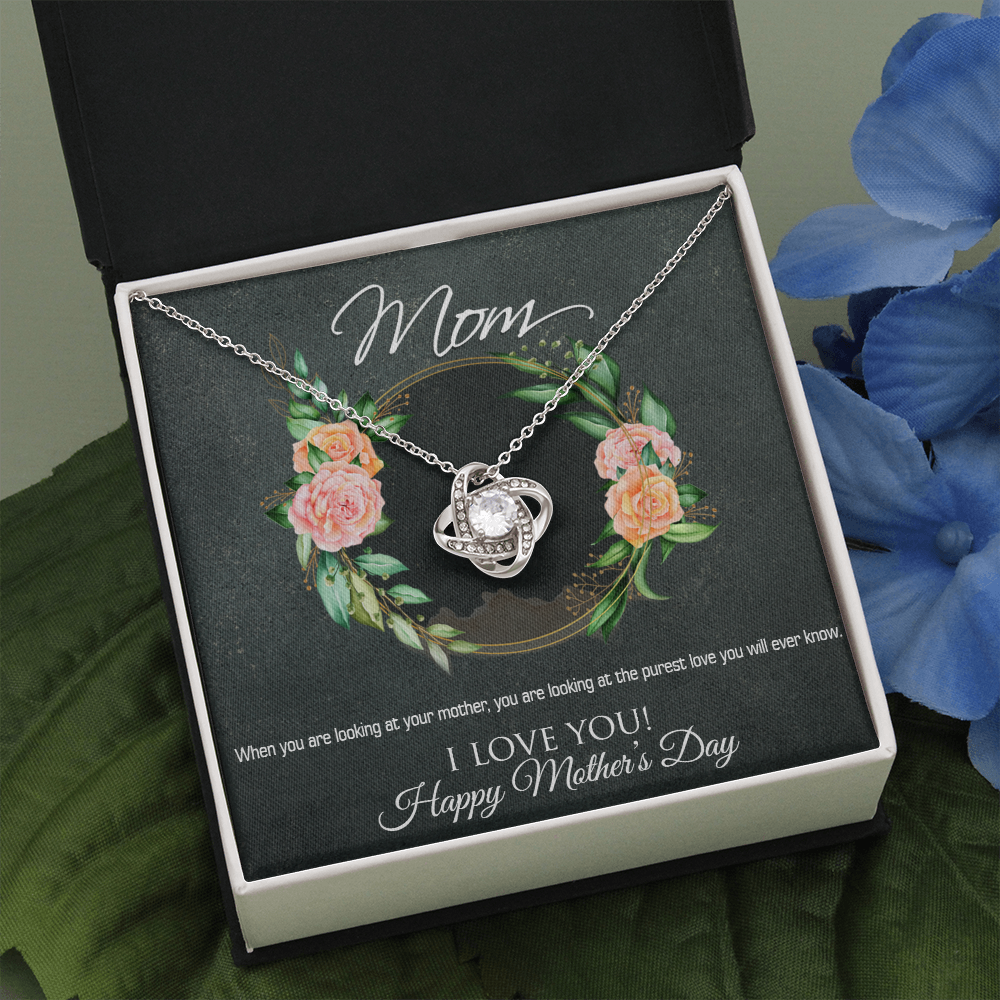 Mothers Day Gift Necklace, Happy Mothers Day, Gift Necklace For Mothers Day, Gift From Son, Daughter, Love You Mom, Loving Mom Gift Necklace