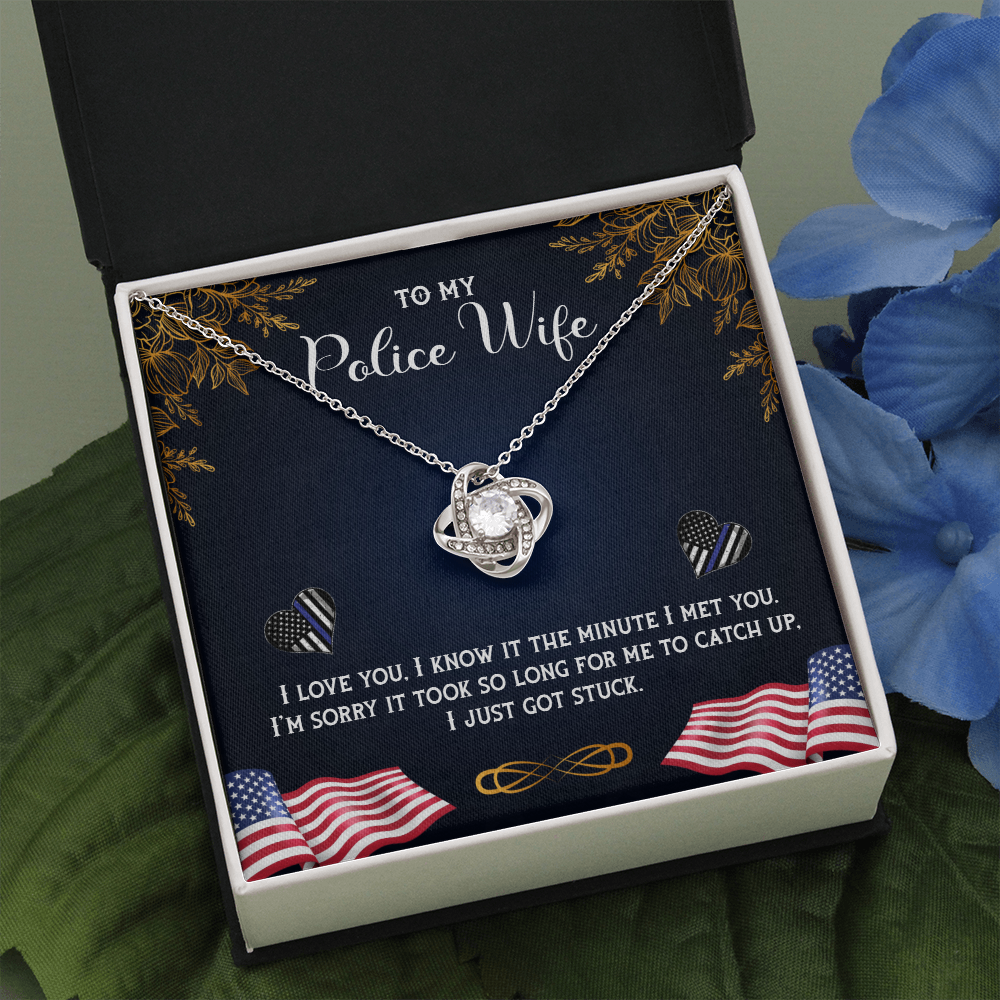 To My Police Wife, Police Wife Gift Necklace, Wife Birthday Gift Necklace, Wife Anniversary Gift Necklace, Gift From Husband