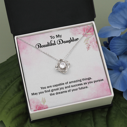 Daughter Appreciation Gift Necklace, Daughter Gift Necklace, Birthday Gift Necklace For Daughter, Gift From Dad, Mom