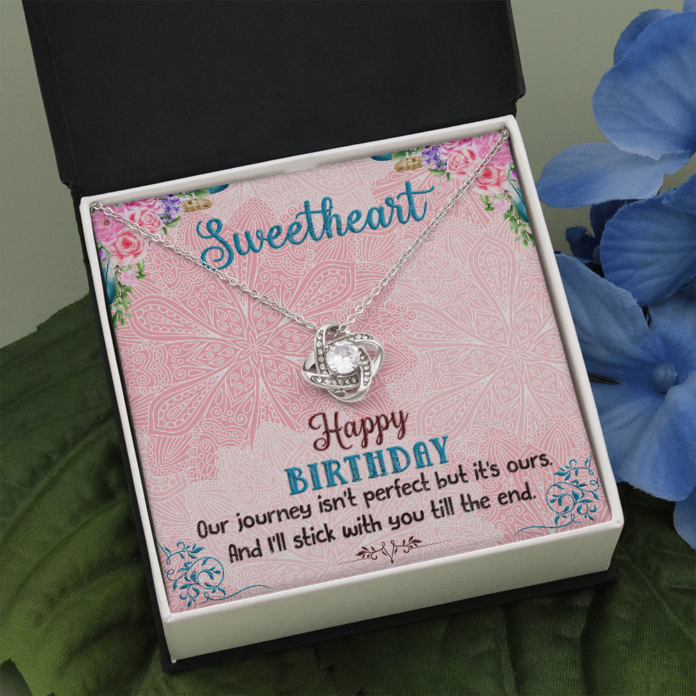 Happy Birthday Sweetheart, Birthday Gift Necklace for Mom ,Daughter, Gift Necklace From Dad, Son, Birthday Necklace Gift