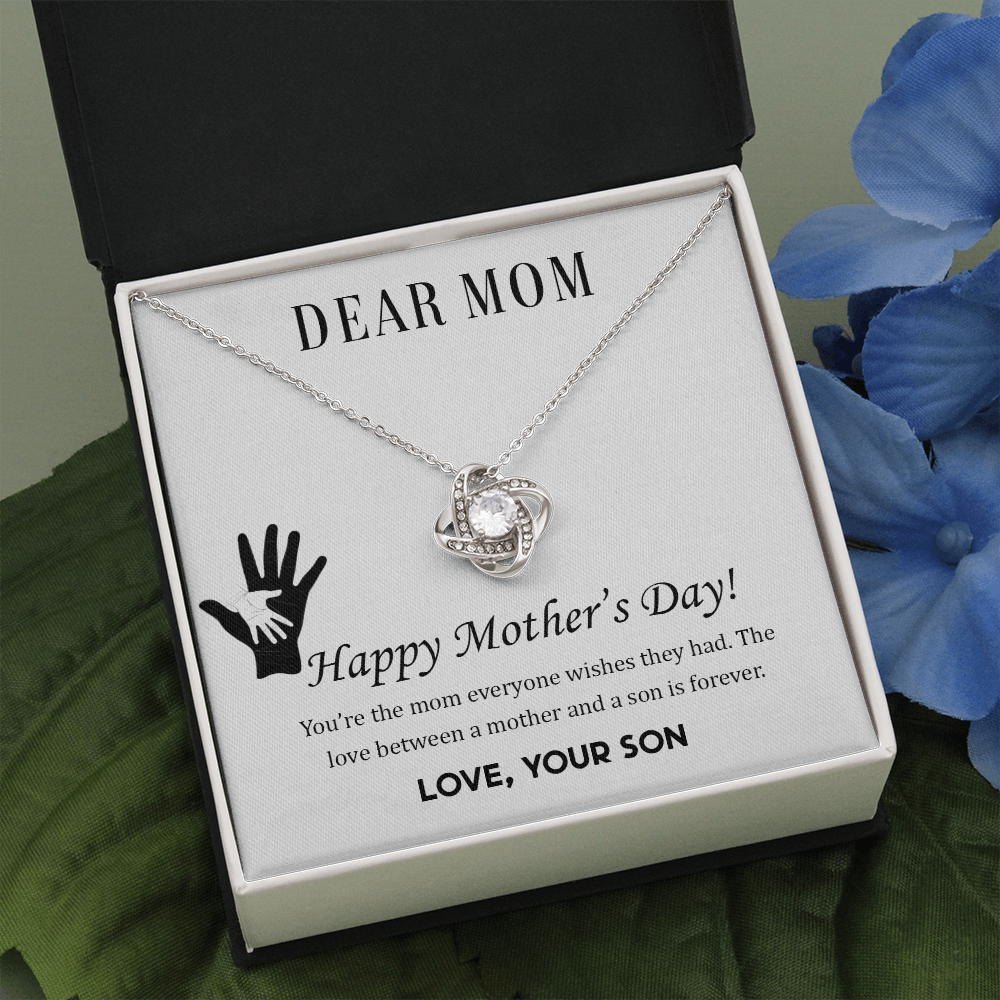 Love Between Mother And Son Forever, Mother Day Gift Necklace From Son, Loving Son Gift Necklace For Mom, Moms Gift For Mothers Day