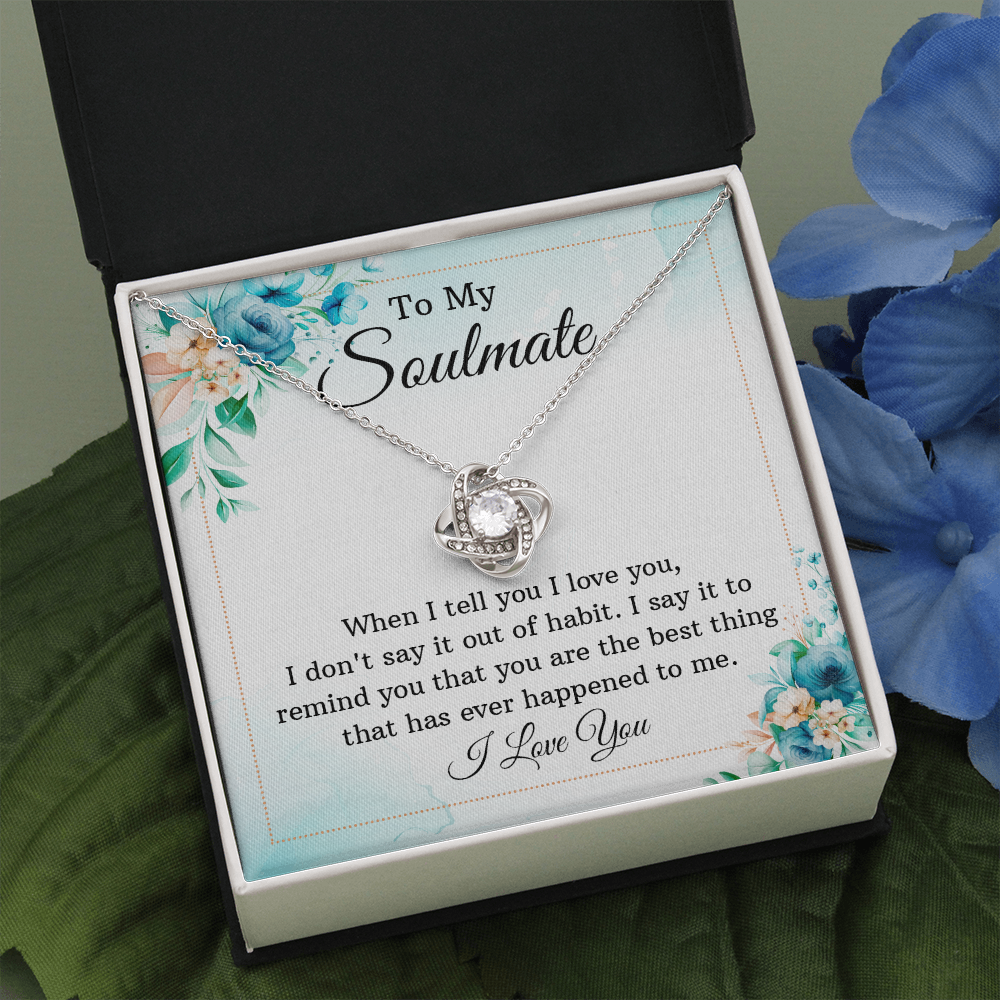 To My Soulmate Gift Necklace, Wife Birthday Gift Necklace, Girlfriend Gift necklace, Birthday Gift Necklace, anniversary Gift Necklace