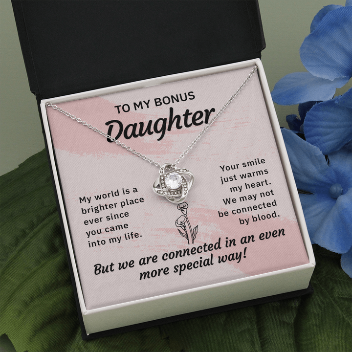 To My Bonus Daughter Personalized Vertical Name Necklace – ShineLoveGift