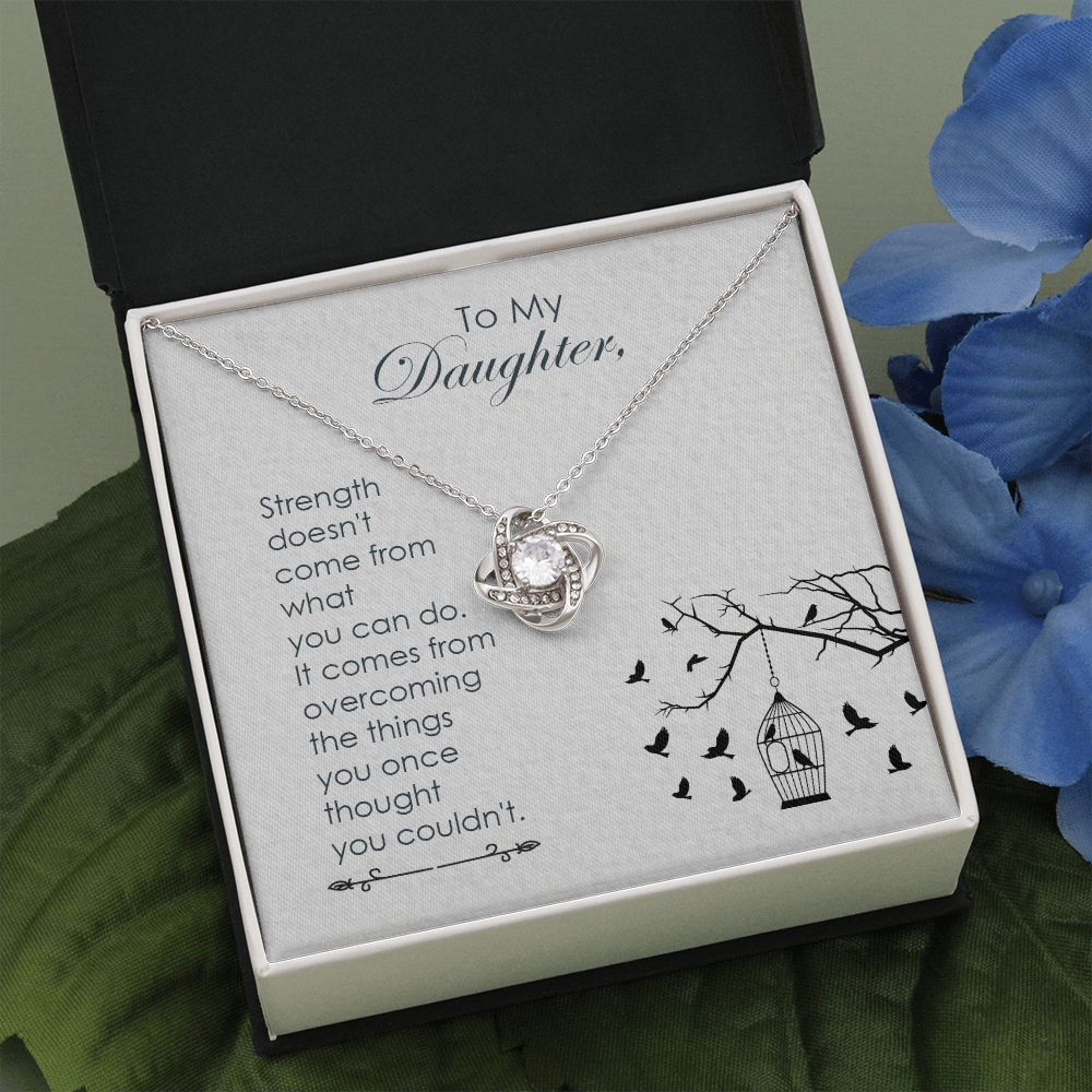Birthday Gift Necklace For Daughter, Necklace From Dad, Mom, Appreciation Gift Necklace For Daughter, Necklace From Father, Mother