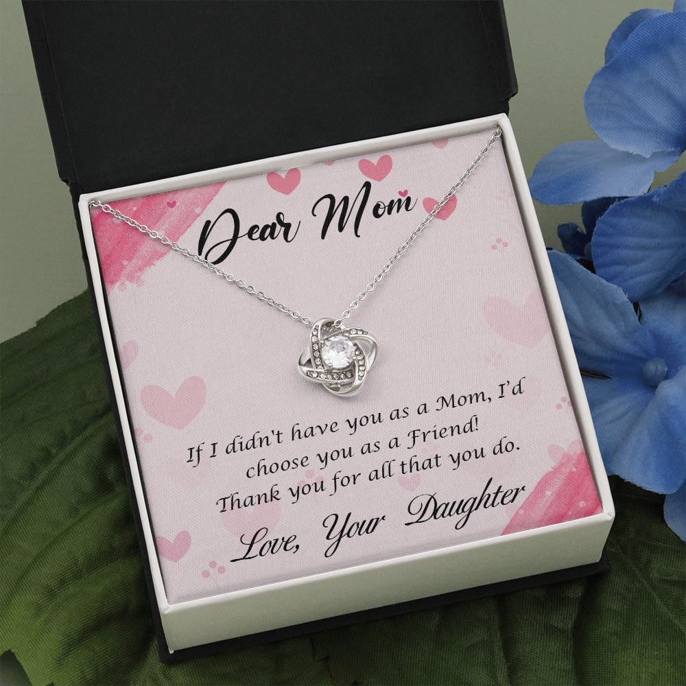 Moms Gift Necklace, Mother Day Gift Necklace From Daughter, Birthday Gift Necklace For Mom, Gift from Loving Daughter