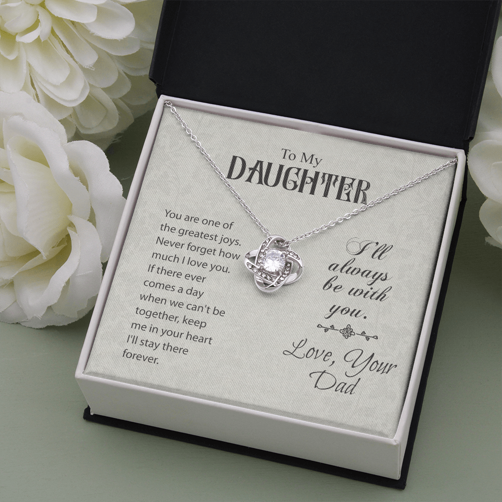 To My Daughter Gift Necklace, Gift Necklace From Dad, Daughter Gift Necklace, Birthday Gift Necklace From Father, To Daughter