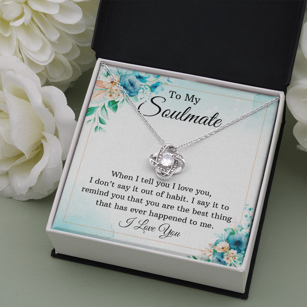 To My Soulmate Gift Necklace, Wife Birthday Gift Necklace, Girlfriend Gift necklace, Birthday Gift Necklace, anniversary Gift Necklace