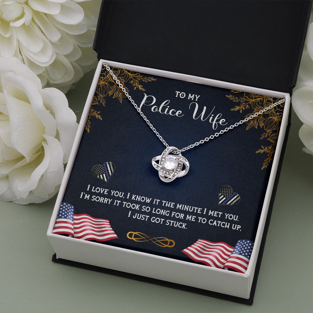 To My Police Wife, Police Wife Gift Necklace, Wife Birthday Gift Necklace, Wife Anniversary Gift Necklace, Gift From Husband