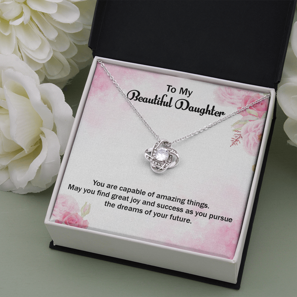Daughter Appreciation Gift Necklace, Daughter Gift Necklace, Birthday Gift Necklace For Daughter, Gift From Dad, Mom