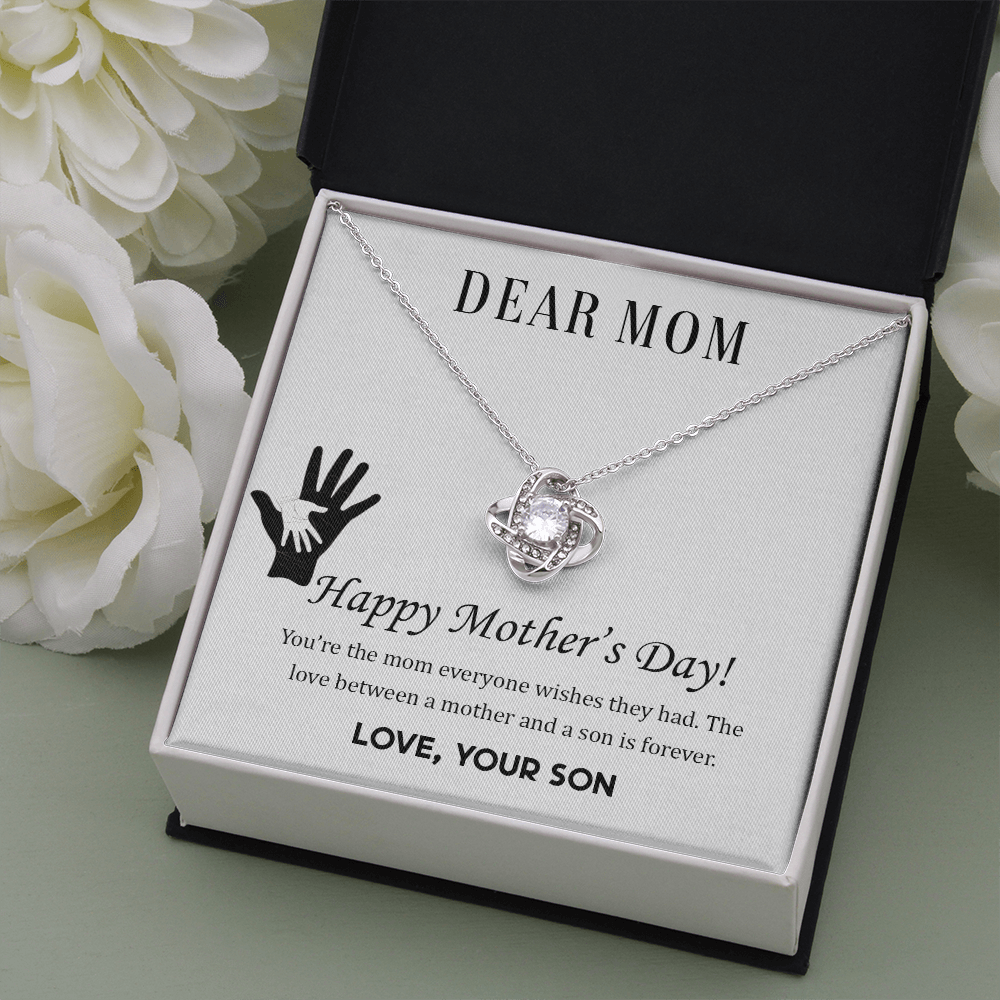 Love Between Mother And Son Forever, Mother Day Gift Necklace From Son, Loving Son Gift Necklace For Mom, Moms Gift For Mothers Day