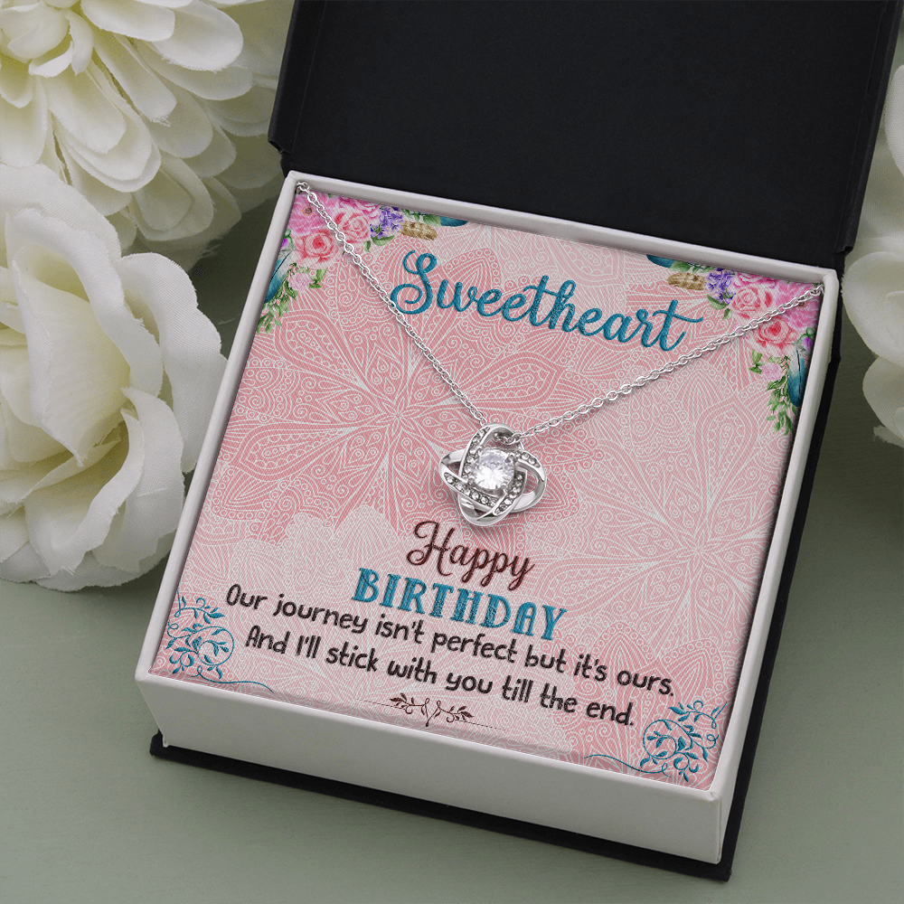 Happy Birthday Sweetheart, Birthday Gift Necklace for Mom ,Daughter, Gift Necklace From Dad, Son, Birthday Necklace Gift