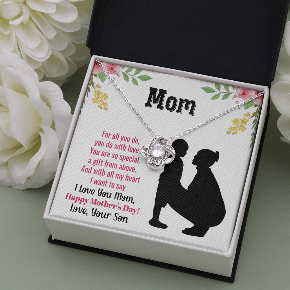 Mothers Day Gift Necklace, Mothers Birthday Gift Necklace, Gift For Mom From Son, Happy Mother Day Gift