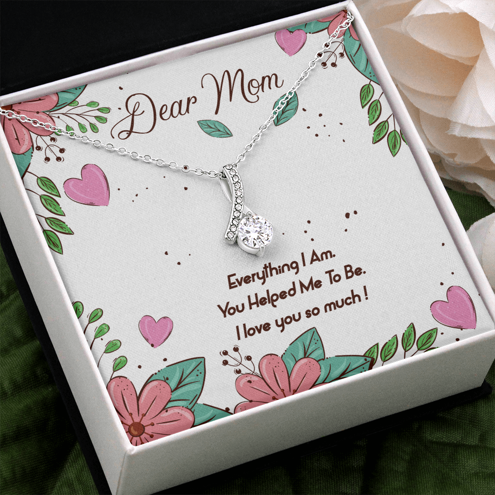Necklace Gift for Mom -Message Card Birthday Gifts for Best Mom - Jewelry Mom Gifts for Mothers Day