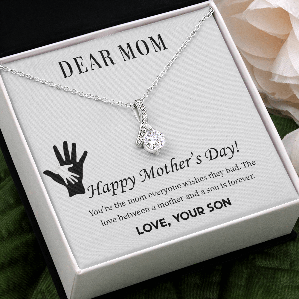 Mothers Day Gift Necklace For Dear Mom, Gift Necklace From Loving Son, Son's Gift, Gift To mom, Happy Mothers Day