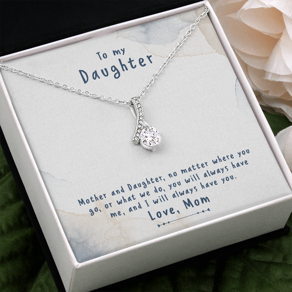 Daughter Gift necklace, Birthday gift Necklace from Mom, appreciation gift Necklace from Mother, Necklace For Daughter