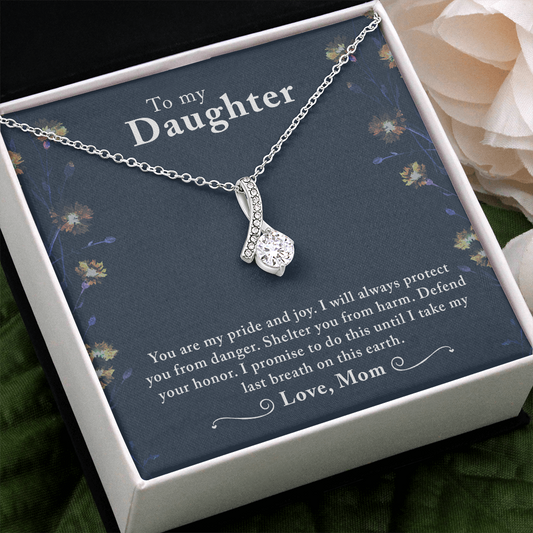 You Are My Pride, Daughter Gift Necklace, Birthday Gift Necklace For Daughter, Daughter appreciation Gift Necklace, Necklace From Mom